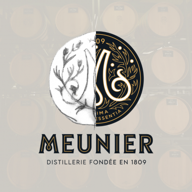 Meunier logo with draft